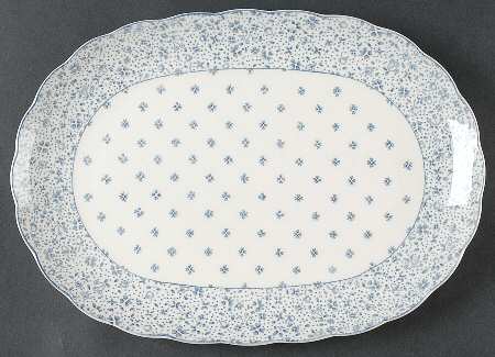 Forget-Me-Not 13" Oval Serving Platter