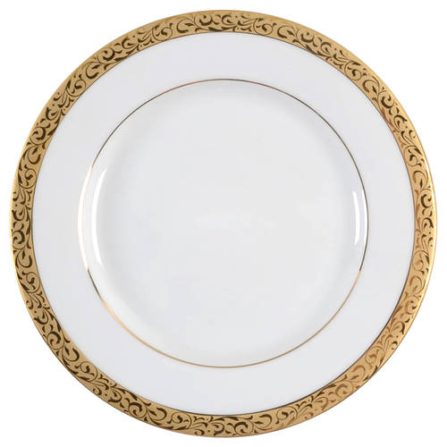 Gold Filigree Bread & Butter Plate/Gravy Underplate