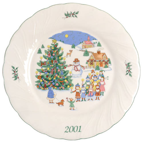 Happy Holidays 2001 Collector Plate by Nikko