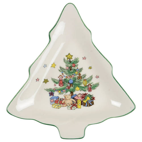 Happy Holidays 1 Part Small Tree Shaped Dish