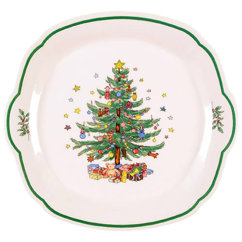 Happy Holidays Cake Plate/Serving Tray