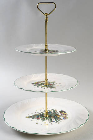 Happy Holidays 3-Tiered Serving Tray (DP, SP, BB)