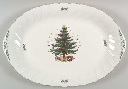 Happy Holidays 20" Oval Serving Platter