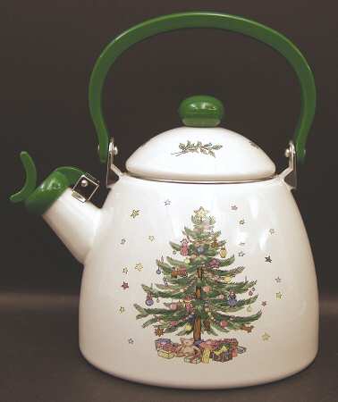 Happy Holidays Kettle & Lid