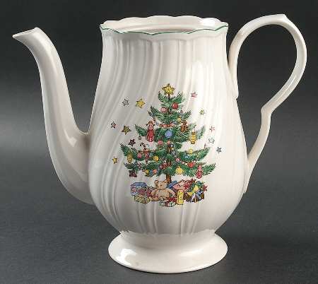 Happy Holidays Coffee Pot No Lid