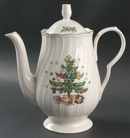 Happy Holidays Coffee Pot & Lid