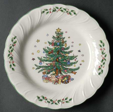 Happy Holidays Luncheon Plate