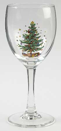 Happy Holidays 8 Oz Glassware Goblet