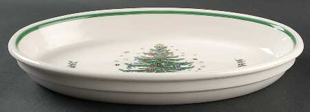 Happy Holidays 15" Oval Baker