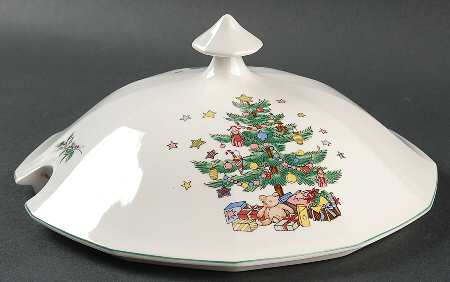 Happy Holidays Lid for Tureen