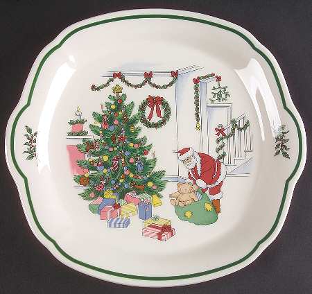 Happy Holidays Cake Plate/Serving Tray