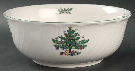 Happy Holidays 8" Salad Serving Bowl