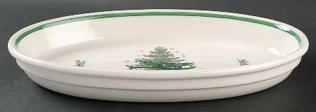 Happy Holidays 13" Oval Baker