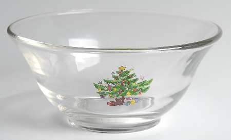 Happy Holidays Glassware All Purpose Bowl