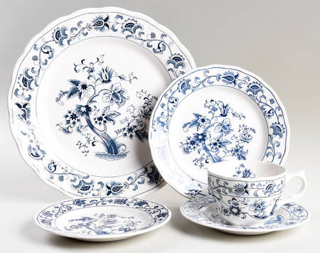Ming Tree Blue (Double Phoenix Backstamp) 5 Piece Place Setting