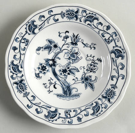 Ming Tree Blue (Double Phoenix Backstamp) Saucer for Flat Cup