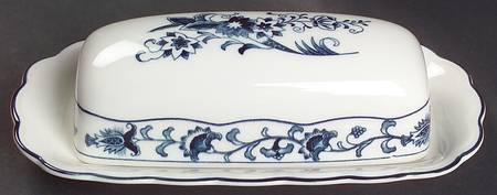 Ming Tree Blue (Double Phoenix Backstamp) 1/4 Lb Covered Butter
