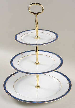Sapphire 13 7/8"-14 1/4" 3-Tiered Serving Tray(DP,SP,BB) HC