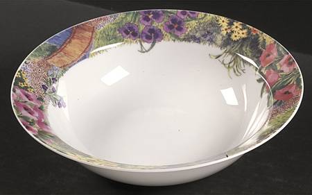Secret Garden 9" Round Vegetable Bowl