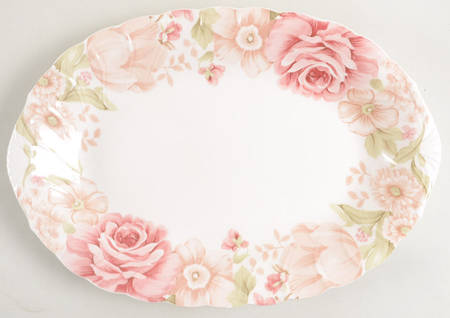 Summer Glade 14" Oval Serving Platter