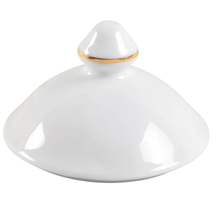 White Lace Gold Lid for Sugar Bowl