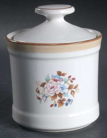 Calico Garden Brown Sugar Bowl & Lid