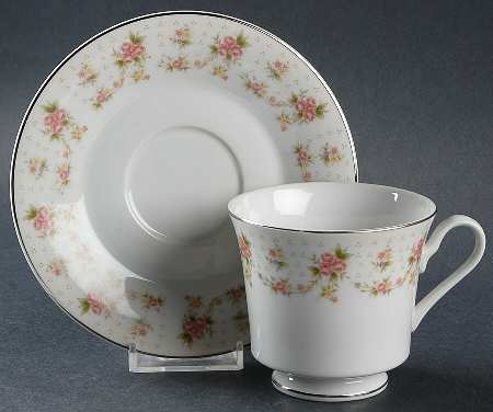 Orleans Footed Cup & Saucer Set