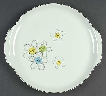 Mist Handled Cake Plate