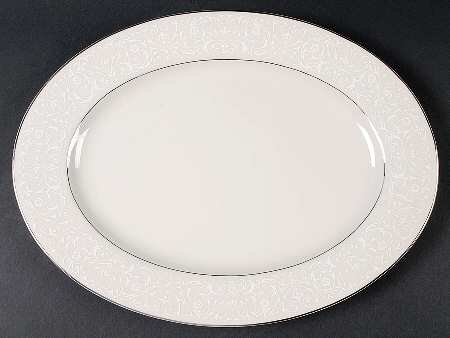 Queens Bouquet 15" Oval Serving Platter