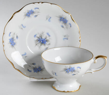 Violetta Footed Cup & Saucer Set