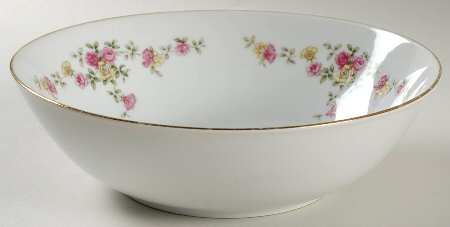 Rose Bower 9" Round Vegetable Bowl
