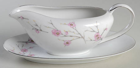 Spring Blossom Gravy Boat & Underplate