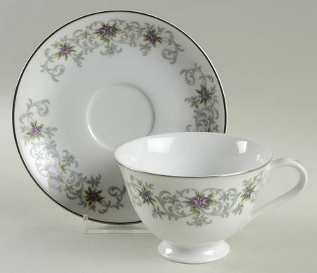 Rosanne Footed Cup & Saucer Set