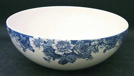 Indigo Rose 10" Large Salad Serving Bowl
