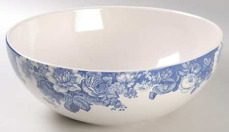Indigo Rose 8" Round Vegetable Bowl