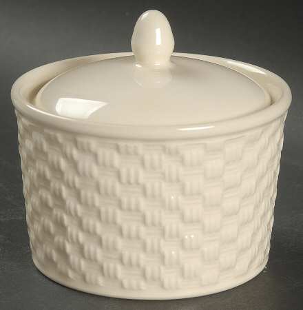Rattan Sugar Bowl & Lid