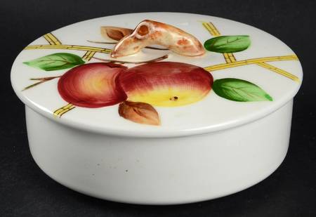 Crab Apple Lazy Susan Center with Lid