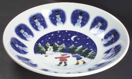 Winter Wonderland 12" Pasta Serving Bowl