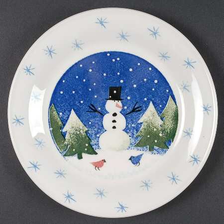 Winter Wonderland Salad/Dessert Plate