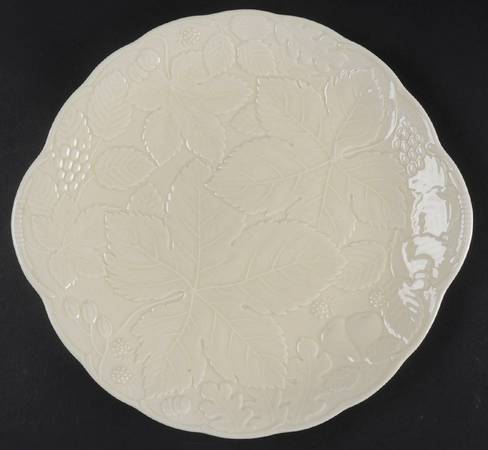 Woodbury Ivory Handled Cake Plate