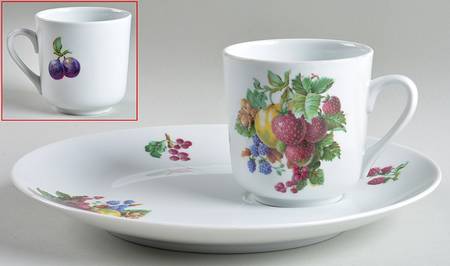 NAA4 Snack Plate & Cup Set by Naaman Israel
