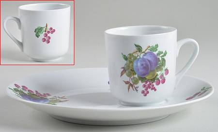 NAA4 Snack Plate & Cup Set by Naaman Israel