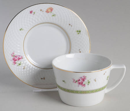 Genevieve Flat Cup & Saucer Set
