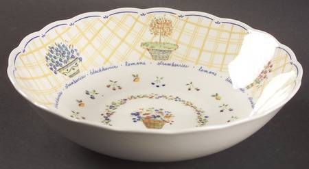 Dena's Garden 9" Round Vegetable Bowl