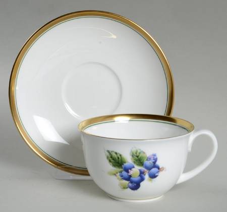 Summers Bounty Flat Cup & Saucer Set