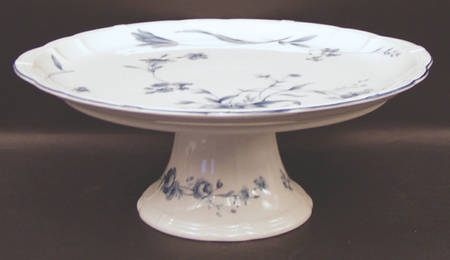 Antoinette Blue 11" Diameter Pedestal Cake Stand