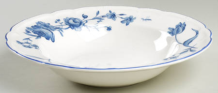 Antoinette Blue 9" Soup/Pasta Bowl