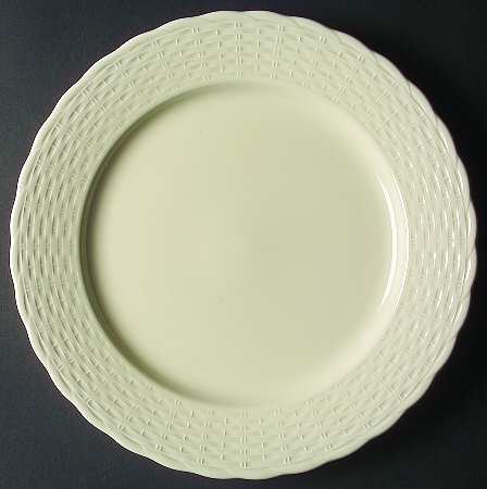 Woodbury Basket Ivory Service Plate (Charger)