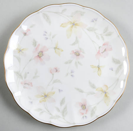 Pastel Garden Salad Plate
