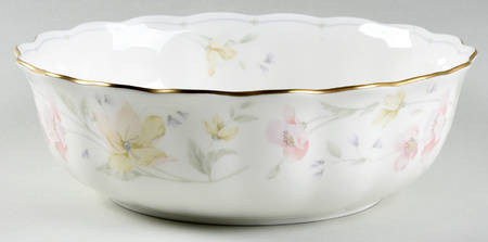 Pastel Garden 9" Round Vegetable Bowl
